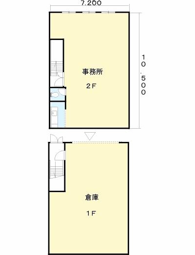 日立市久慈町６　倉庫付き事務所