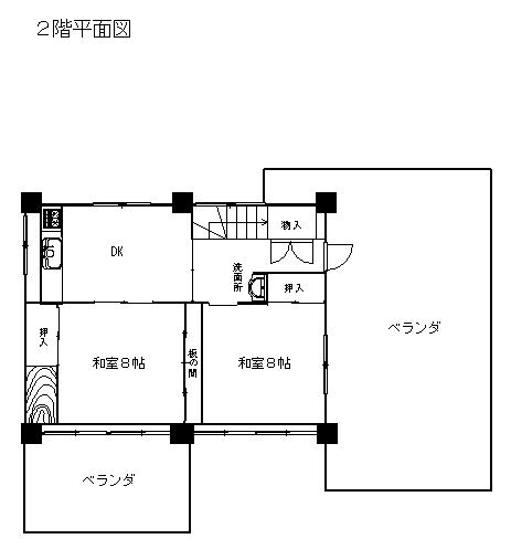 　2F平面図（休憩室として利用可能です。）